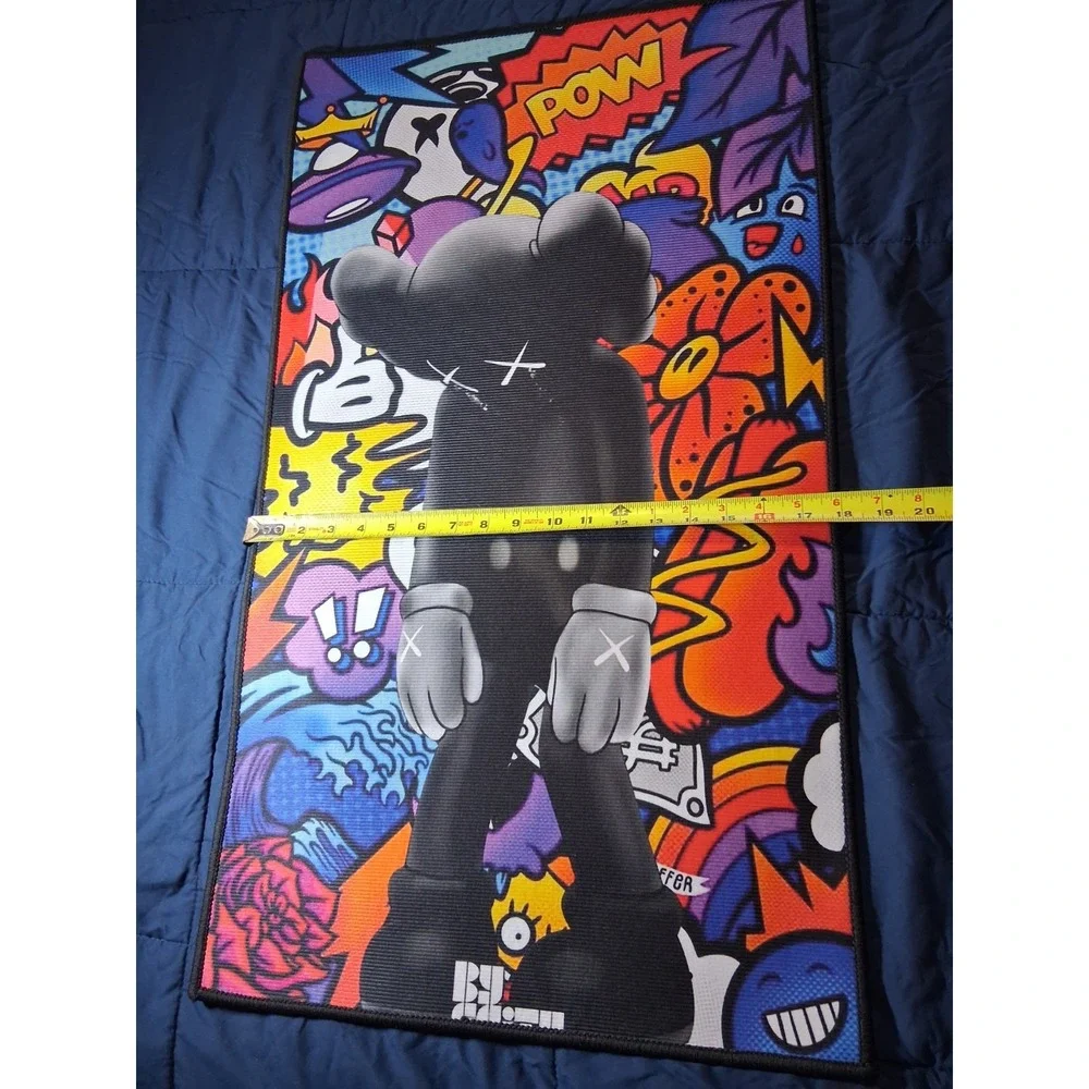 Kaws Non Slip Carpet Doormat Rug Plush‎
